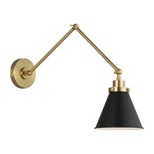 Studio Co. VC CW1151MBKBBS - Wellfleet Double Arm Cone Task Sconce