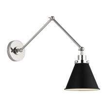 Studio Co. VC CW1151MBKPN - Wellfleet Double Arm Cone Task Sconce