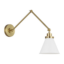 Studio Co. VC CW1151MWTBBS - Wellfleet Double Arm Cone Task Sconce