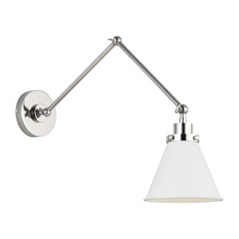 Studio Co. VC CW1151MWTPN - Wellfleet Double Arm Cone Task Sconce