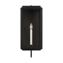 Studio Co. VC LO1011TXB - Edgar traditional outdoor large 1-light wall lantern in a textured black finish with clear glass pan
