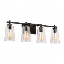 Studio Co. VC VS24304MBK - Mercer 4 -Light Vanity