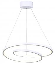  LCH259A20WH - LIVANA, LCH259A20WH, MWH Color, 20" Width Cord LED Chandelier, 29W LED (Integrated), Dimmable