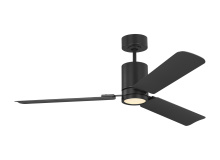 VC Monte Carlo Fans 3CCSM54MBKD - Cleancut 54 Ceiling Fan in Midnight Black with Midnight Black Blades