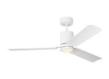 VC Monte Carlo Fans 3CCSM54RZWD - Cleancut 54 Ceiling Fan in Matte White with Matte White Blades