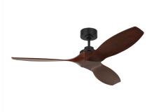 VC Monte Carlo Fans 3CLNSM52MBK - Collins 52-inch indoor/outdoor Energy Star smart ceiling fan in midnight black finish