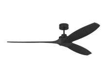 VC Monte Carlo Fans 3CLNSM70MBK - Collins Smart 70 Ceiling Fan in Midnight Black with Midnight Black Blades
