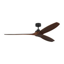 VC Monte Carlo Fans 3CLNSM70MBKDW - Collins Smart 70 Ceiling Fan in Midnight Black with Dark Walnut Blades
