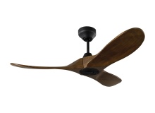 VC Monte Carlo Fans 3MAVSM44MBK - Maverick Smart 44 Ceiling Fan in Midnight Black with Dark Walnut Blades