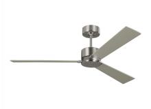 VC Monte Carlo Fans 3RZR52BS - Rozzen 52" Indoor/Outdoor Brushed Steel Ceiling Fan with Remote Control