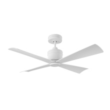 VC Monte Carlo Fans 4LNCR44RZW - Launceton 44 Ceiling Fan in Matte White with Matte White Blades