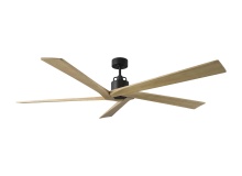 VC Monte Carlo Fans 5ASPR70MBKNH - Aspen 70 Ceiling Fan in Midnight Black with Natural Honey Blades