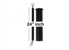 VC Monte Carlo Fans DRM24BK - 24" Minimalist Downrod in Matte Black