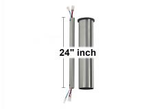 VC Monte Carlo Fans DRM24BS - 24" Minimalist Downrod in Brushed Steel