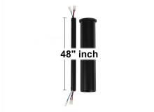 VC Monte Carlo Fans DRM48BK - 48" Minimalist Downrod in Matte Black